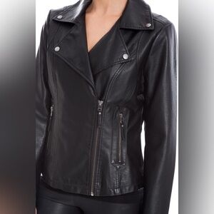 Max Studio Faux Leather Jacket - Size L